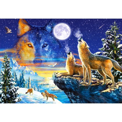 Puzzle Castorland-103317 Howling Wolves