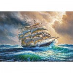 Puzzle  Castorland-104529 Sailing against all Odds