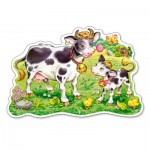 Puzzle  Castorland-120062 Pièces XXL - Vaches dans le Champ