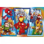 Puzzle  Clementoni-23746 Pièces XXL - Marvel Super Hero Avengers