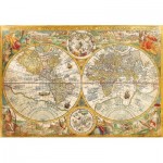 Puzzle  Clementoni-32557 Vieille Carte du Monde