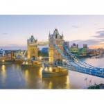 Puzzle  Clementoni-39022 Tower Bridge de Londres au Crépuscule