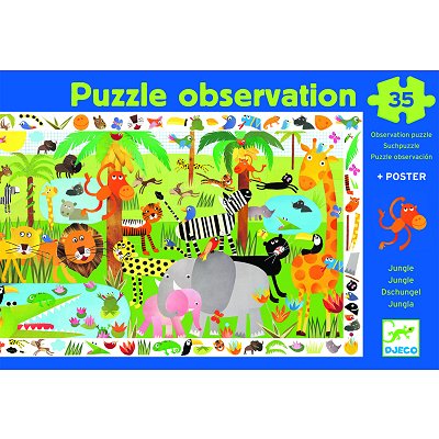 Puzzle Djeco-07590 La Jungle