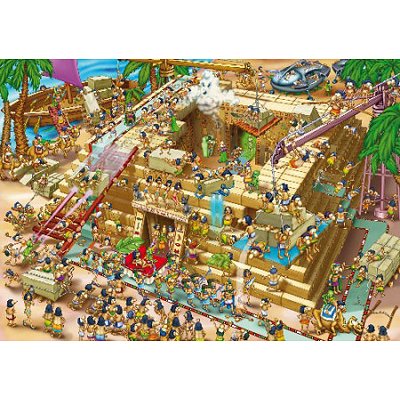 Puzzle DToys-70890 Cartoon Collection - Pyramide d'Egypte