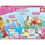 Puzzle  Educa-17198 Superpack 4 in 1 - Disney Princess