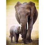 Puzzle  Eurographics-6000-0270 L'éléphant et l'éléphanteau