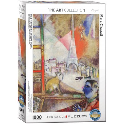 Puzzle Eurographics-6000-0853 Marc Chagall - Paris par la Fenêtre (détail)