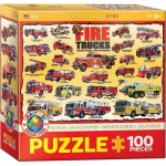 Puzzle  Eurographics-6100-0239 Camions de Pompier Américains