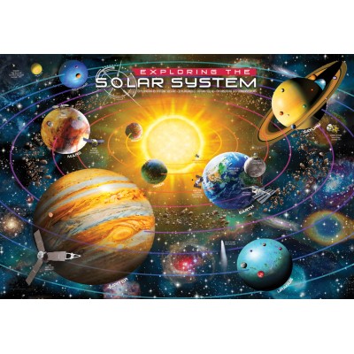 Puzzle Eurographics-6200-5486 Pièces XXL - Exploring the Solar System