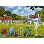 Puzzle  Jumbo-11309 The Village Sporting Greens (2x1000 Pièces)