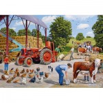 Puzzle  Gibsons-G3136 A Busy Farmyard