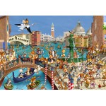 Puzzle  Grafika-F-31025 François Ruyer : Les Lapins à Venise