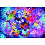 Puzzle  Grafika-F-31725 Fleurs et Papillons Colorés