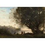 Puzzle  Grafika-F-31795 Jean-Baptiste-Camille Corot : Danse sous les Arbres au Bord du Lac, 1865-1870