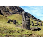 Puzzle  Grafika-Kids-00627 Île de Pâques, Moai at Quarry