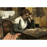 Puzzle   Jean-Baptiste-Camille Corot : Lecture de Jeune Fille, 1868