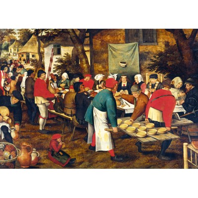 Puzzle Grafika-F-30003 Pieter Brueghel the Younger - Noce Paysanne, 1630