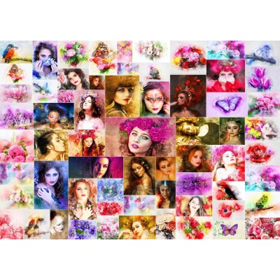 Puzzle Grafika-T-00914 Collage - Femmes