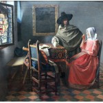 Puzzle   Vermeer Johannes : La Jeune Fille au Verre de Vin, 1658-1660