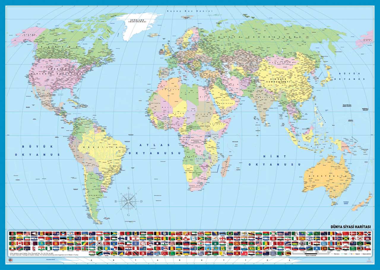 Carte Du Monde En Turc