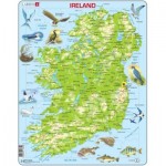  Larsen-A23-GB Puzzle Cadre - Carte Topographique de l'Irlande (Anglais)