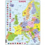  Larsen-K2-GB Puzzle Cadre - Carte de l'Europe en Anglais