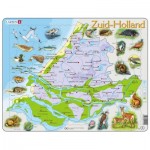  Larsen-K90-NL Puzzle Cadre - Carte des Pays-Bas (en Hollandais)