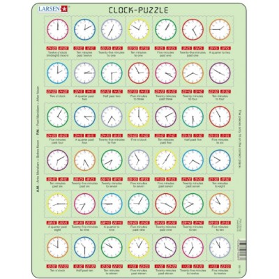 Larsen-OB7-GB Puzzle Cadre - Clock-Puzzle (en Anglais)