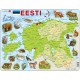 Puzzle Cadre - Carte de l'Estonie (en Estonien)