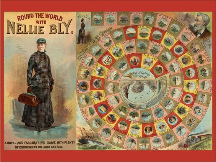 Tour du Monde avec Nellie Bly - Puzzle 300 pièces + Jeu de société (an