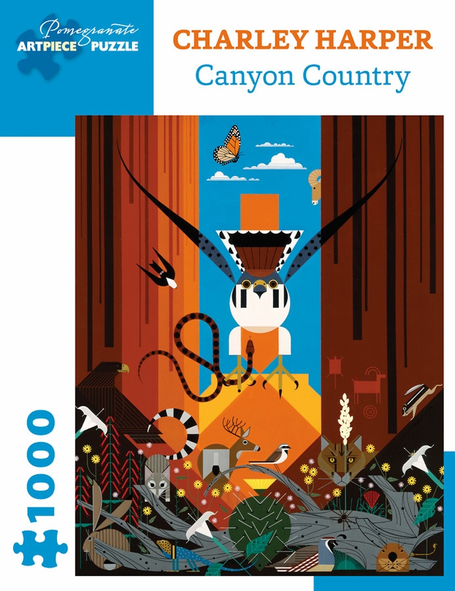 Puzzle Charley Harper - Canyon Country Pomegranate
