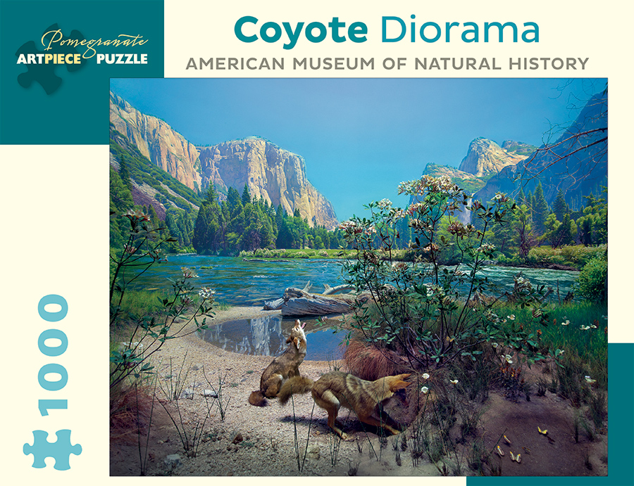 Puzzle Coyote Diorama - American Museum of Natural History Pomegranate