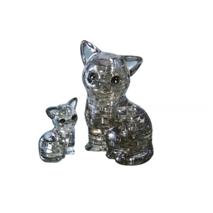 Puzzle 3D en Plexiglas - Chat et chaton HCM Kinzel