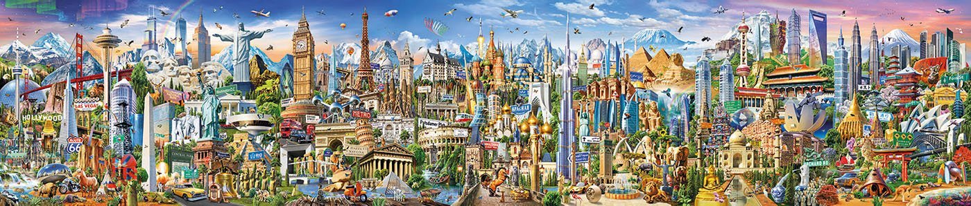 Puzzle Le Tour du Monde Educa