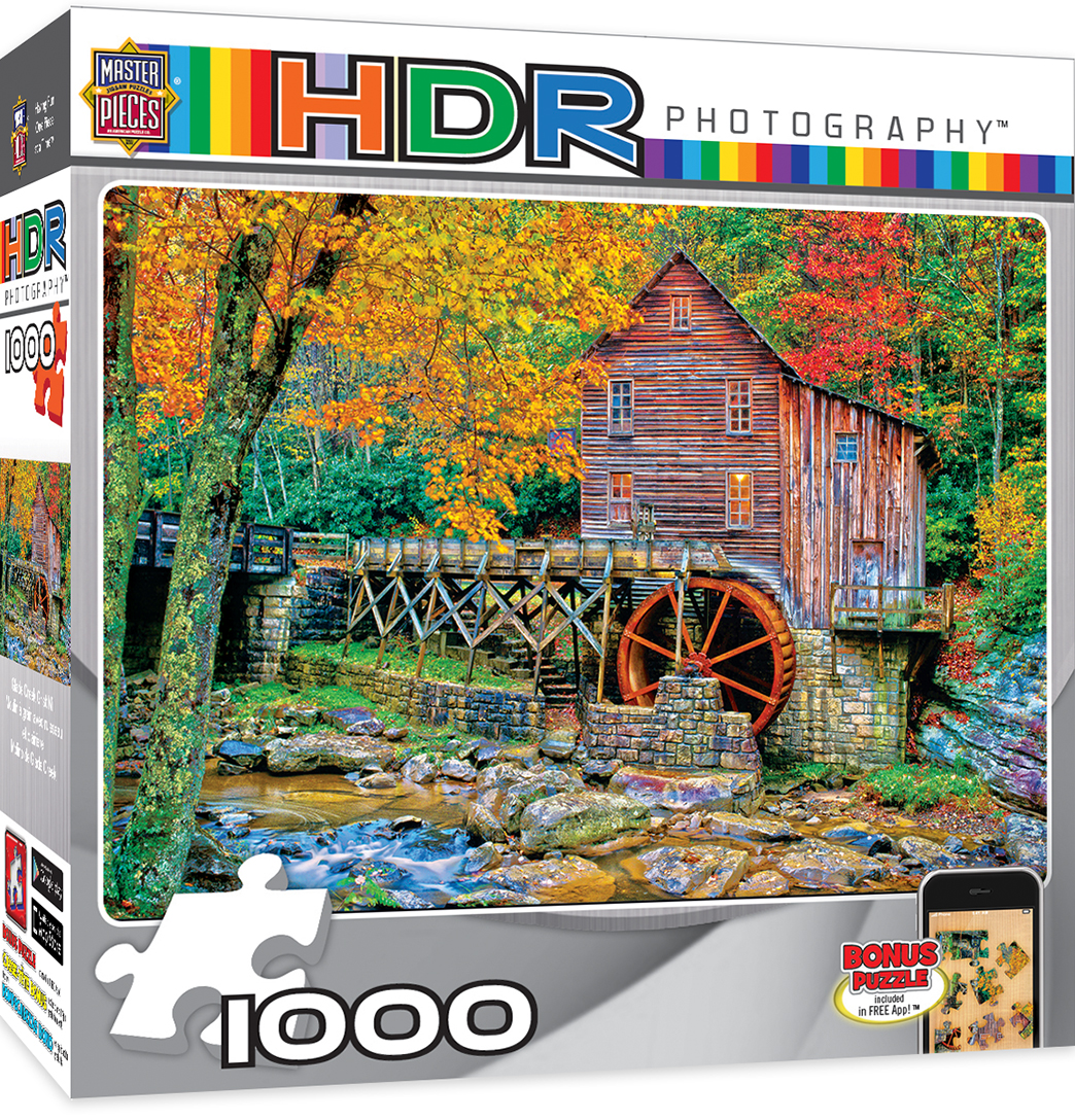  Puzzle HDR Photography Glade Creek Grist Mill Master 