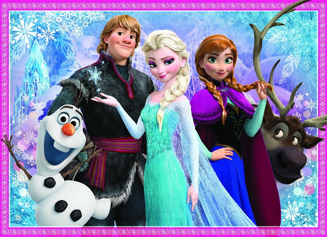 nathan la reine des neiges olaf et ses amis puzzle 100 pieces p