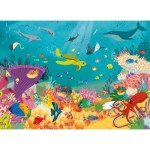 Puzzle  Nathan-86569 Pièces XXL - Animaux Marins