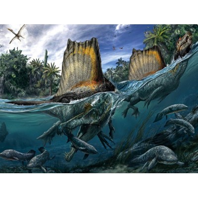 Puzzle New-York-Puzzle-NG2070 Pièces XXL - Spinosaurus