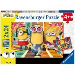  Ravensburger-05085 2 Puzzles - Minions