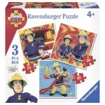  Ravensburger-07065 3 Puzzles - Sam le Pompier