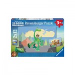  Ravensburger-07595 2 Puzzles - The Good Dinosaur