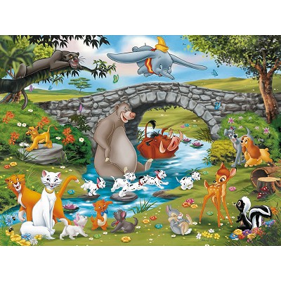 Puzzle Ravensburger-10947 La famille d'animal friends