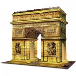  Ravensburger-12522 Puzzle 3D avec LED - Arc de Triomphe