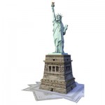 Ravensburger-12584 Puzzle 3D - New-York : Statue de la Liberté
