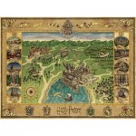 Puzzle  Ravensburger-16599 Harry Potter - La Carte de Poudlard