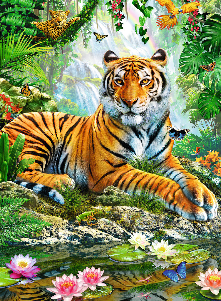 rainforest to draw how animals pièces la Puzzle Ravensburger 500 dans Jungle 14742 Tigre