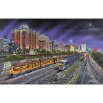 Puzzle  Sunsout-21385 Robert West : Chicago Nights
